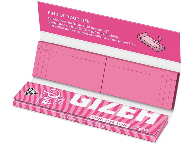 Giza All Pink King Size Slim + Tips