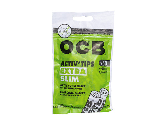 ocb-filter-extra-slim-activtips-aktivkohle-6mm-50-sück