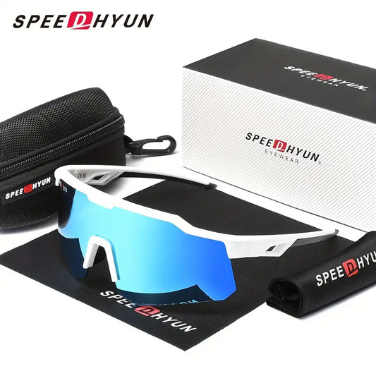 schnell Brille-weiss-blau